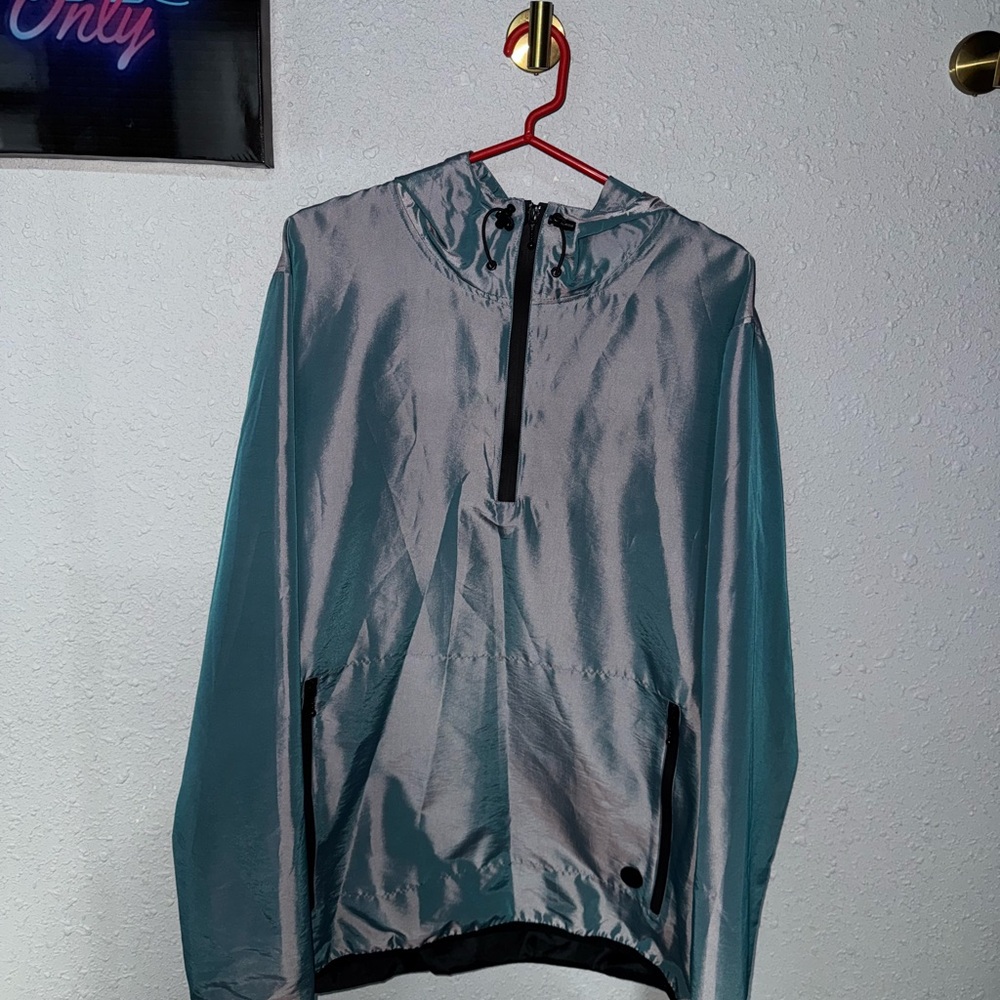 Zumiez Blue/Silver Windbreaker Jacket